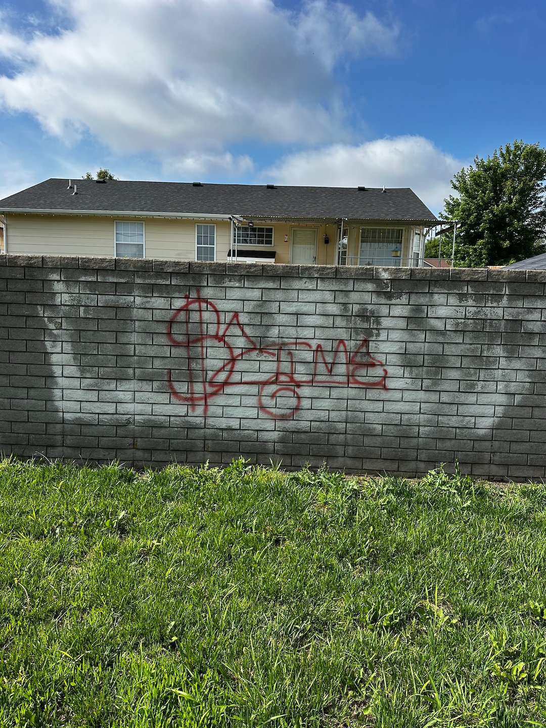 Graffiti Removal – Concrete Block Wall Cleaning in Wichita, KS